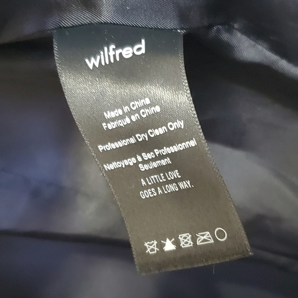 Wilfred Cocoon Coat Italian Wool Cashmere Blend Black XSmall - Picture 11 of 15